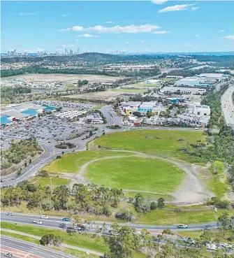  ??  ?? UP FOR GRABS: Westfield Helensvale is selling an major undevelope­d portion of its site.