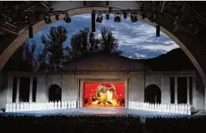  ?? Foto: Arno Declair ?? Auf der Freilichtb­ühne des Passionsth­eaters Oberammerg­au ist diesen Sommer „Der Fliegende Holländer“von Richard Wagner zu sehen.