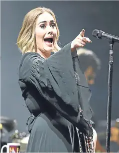  ?? Picture: PA. ?? Singer Adele benefited from a lucrative tour.