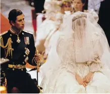  ??  ?? For her 1981 wedding to Prince Charles, Diana surprised many by choosing young designers David and Elizabeth Emanuel for her voluminous gown.
