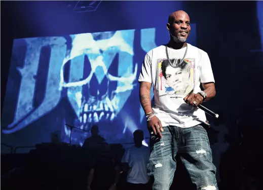  ??  ?? Above: DMX performs at Masters of
Ceremony 2019 at Barclays Center in New York on June 28, 2019.