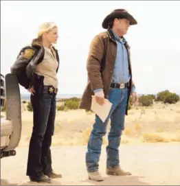  ?? A&E ?? KATEE SACKHOFF and Robert Taylor play a deputy and sheriff, respective­ly.