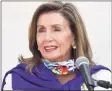  ?? Liz Hafalia / The Chronicle ?? House Speaker Nancy Pelosi