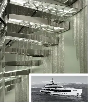  ?? - © Reverberi ?? Glass for interior design by Bernard Pictet - Yacht Quinta Essentia