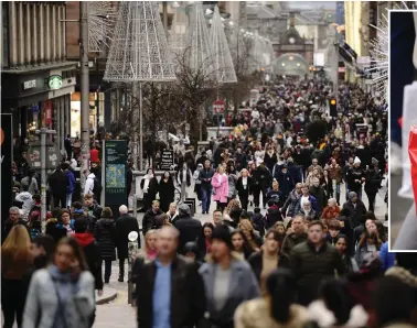  ??  ?? Shoppers flock to Buchanan Street
Pictures: Jamie Simpson