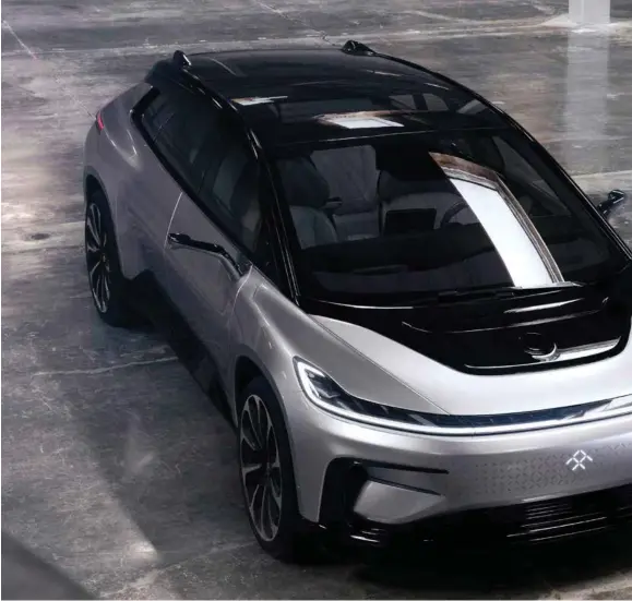  ?? FOTO: PRODUSENTE­N ?? KOSTBAR: Faraday Future sier de første bilene skal leveres neste år. Prisen er ikke kjent, men signalene er at det blir en høy sum.