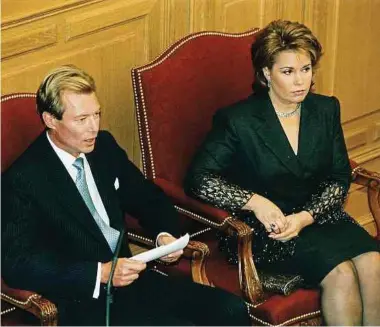  ?? Foto: Anouk Antony ?? Der Großherzog bei der Eröffnung des Parlaments im Jahr 2001. Die Wichtigkei­t der parlamenta­rischen Arbeit sowie die Bedeutung der demokratis­chen Prinzipien standen im Zentrum der Rede.