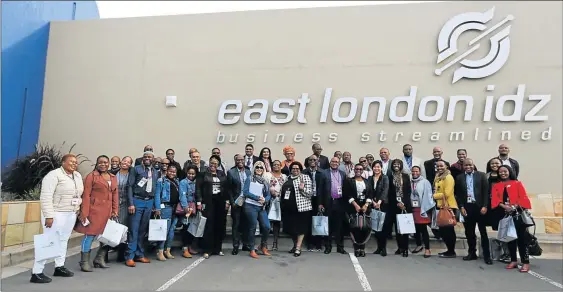  ?? Picture: MARK ANDREWS ?? GUIDED TOUR: Brics delegates paid a visit to the East London IDZ yesterday