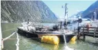  ?? PHOTOS: SUPPLIED ?? Recovered . . . Tonka refloated at Milford Sound.