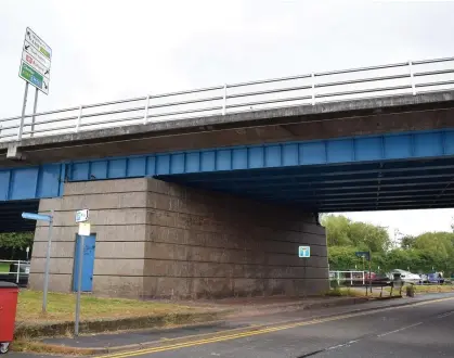  ??  ?? ● A teenager has died after falling from the Queensway flyover above High Street and the Bridgewate­r Canal in Runcorn, heading towards the Silver Jubilee Bridge