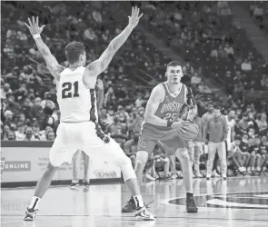  ?? MATTHEW OHAREN/USA TODAY SPORTS ?? Ohio State forward Kyle Young scored a team-high 16 points in Sunday's win at Penn State.