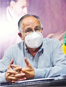  ?? CARLOS LOPEZ ?? El presidente del Colegio Médico de Cochabamba, Carlos Iriarte.