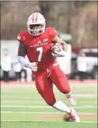  ?? Sacred Heart University Athletics ?? Julius Chestnut, a senior running back at Sacred Heart.