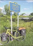  ?? Herb Terns / Times Union ?? A historical marker designates the source of the Mohawk River near West Leyden, N.Y.