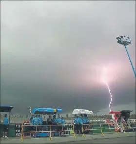  ?? FOTO: WALPOLE ?? GP de Misano’2007 Descargó un diluvio y se cancelaron los libres del viernes