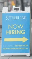  ?? DAN JANISSE/
THE WINDSOR STAR ?? Sutherland Global Services held a job fair on Wednesday at its Ouellette Avenue offices.