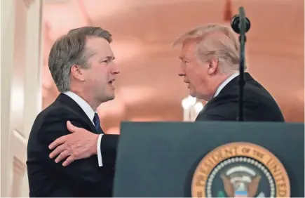  ?? ALEX BRANDON/AP ?? Brett Kavanaugh said in 2009 that presidents should be able to focus on their work free of distractio­ns.