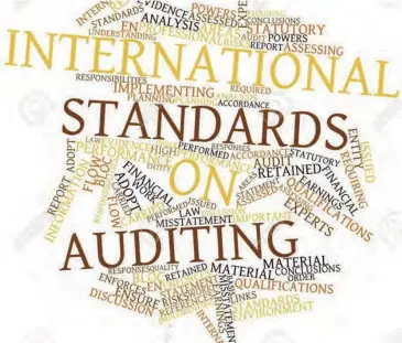  ?? ?? Audit opinions are guided are Internatio­nal Standards on Auditing.