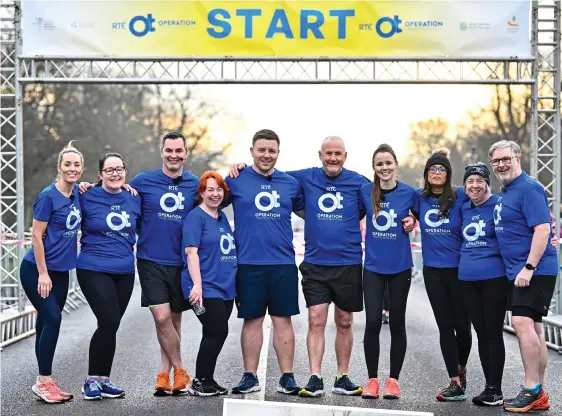  ?? PIX: SPORTSFILE ?? Winners: (l-r) Kathryn Thomas, Edel O’Malley, Karl Henry, Michelle Rogan, Darragh Fitzgerald, Noel O’Connell, Sophie Pratt, Sumi Dunne, Anne Cushen and Eddie Murphy at the 5km run on Saturday