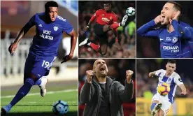  ??  ?? Nathaniel Mendez-Laing impressed against Liverpool, Pogba and Hazard face off, Pep Guardiola’s side can win ugly now, and a Brighton rejig could help the side. Composite: Getty Images, Reuters