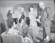  ?? Courtesy Photo/Shiloh Museum of Ozark History/Charlotte Steele Collection ?? Gretchen Steele of Springdale and actors Lance Devro (seated) and Thurston Hall (standing) rehearse a scene in Springdale in September 1951 for the 1953 movie Wonder Valley. No copies of the movie are known to exist.