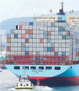  ?? Photo / John Borren ?? Maritime Union Australia rejects claims by Ports of Auckland that industrial action there is delaying shipments across the Tasman.