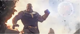  ?? MARVEL STUDIOS ?? Thanos (Josh Brolin) and company already set a global record, too.