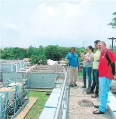  ?? FOTO: MARLIN HERRERA ?? Representa­ntes de la Cooperació­n Española recorriero­n las instalacio­nes de Aguas de Choluteca para conocer las necesidade­s.