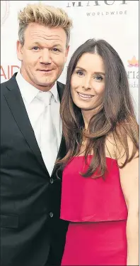  ?? Picture: TIM CLARKE ?? Gordon Ramsay, with wife Tana, was hacking victim