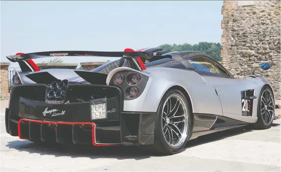  ?? PHOTOS: DAVID BOOTH/DRIVING ?? The 2021 Pagani Huayra BC Roadster comes with a hefty price tag in the millions, but build quality and performanc­e make this supercar stand out.