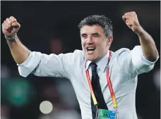  ?? AP ?? Zoran Mamic celebrates after Al Ain’s penalty shootout victory over River Plate on Tuesday night