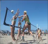  ?? PHOTO BY CHARLES BENNETT ?? The Internatio­nal Surf Festival is back this year, with several events lined up, including the popular 6-man volleyball tournament, shown in 2018.