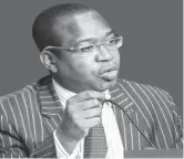  ??  ?? Finance and Economic Developmen­t Professor Mthuli NcubeMinis­ter