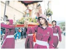  ?? ?? En Pamplona se realizaron procesione­s a cargo de “La Semana Infantil”, donde se contó con la participac­ión de más de 500 niños.