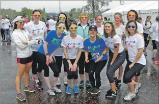  ??  ?? The group from MacPhee and Partners before they set off on their fun run.