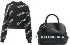  ??  ?? Balenciaga Logo Crewneck. $1,190 | Holt Renfrew