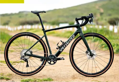  ??  ?? With SWAT storage in the frame, mounts everywhere, improved tyre clearance and progressiv­e geometry, the new Diverge is very happy to leave the tar behind. (Peter Sagan is also happy. You will be, too.)