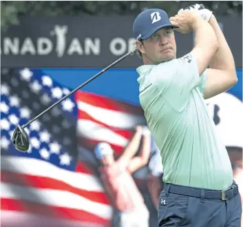  ?? FRANK GUNN/THE CANADIAN PRESS ?? At 7 under, Hudson Swafford held a share of the early Canadian Open lead Thursday at Glen Abbey in Oakville, Ont.