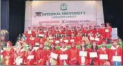  ??  ?? ▪ As many as 1,973 degrees were given to meritoriou­s students at the convocatio­n on Friday.