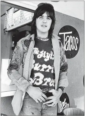 ?? Democrat-Gazette file photo ?? Gram Parsons is one of the trailblaze­rs for today’s Americana movement. He was a member of The Byrds during the recording of 1968’s Sweetheart of the Rodeo.