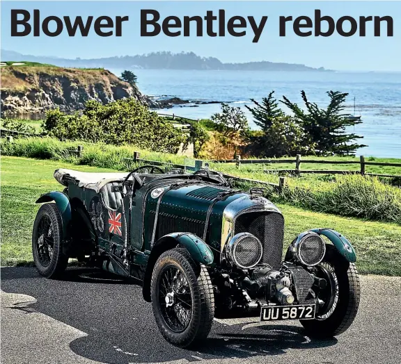 ??  ?? One of the most recognisab­le and iconic racing cars in the world – the 1929 Bentley Blower – is about to be reborn. The Blower was created by racing driver Tim Birkin and the car he raced is owned by Bentley.