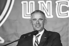  ?? PHIL SEARS/AP ?? New FSU football coach Mike Norvell was known for hiring assistant coaches who became hot candidates for other jobs during his tenure at Memphis.