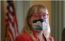  ?? NAncy lAnE / HErAld stAff filE ?? ‘BOLD AND TRANSFORMA­TIVE’: Senate President Karen Spilka, pictured July 26, promises lawmakers will plan how to spend ARPA funds as pressure to act increases.