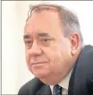  ??  ?? Alex Salmond