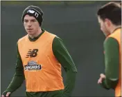  ??  ?? Hoops’ Ryan Christie in training yesterday