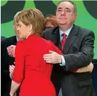  ??  ?? In-fighting: Sturgeon and Salmond