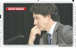  ?? THE CANADIAN PRESS ?? JUSTIN TRUDEAU