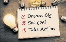  ??  ?? Setting goals can be a useful way to measure your savings achievemen­ts.