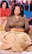  ??  ?? The American TV host and actor, Oprah Winfrey, is a devoted practition­er of Transcende­ntal Meditation