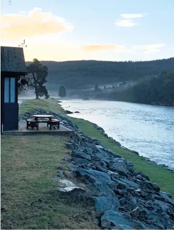  ??  ?? Above, left: the writer catching one of the 21 fish three rods shared at Gruinards, May 2019. Above: sunrise at Cairnton on the Dee. Below, left: the Farrar is a beautiful Highlands river with guaranteed water